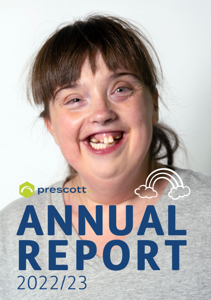 Prescott Group Annual Report 2022/23 Image of woman with a lovely smile